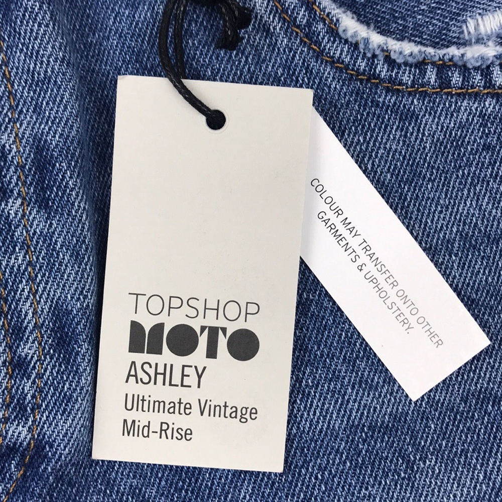 Topshop Moto Ashley Vintage Mid-rise Jean Shorts - Picture 8 of 8